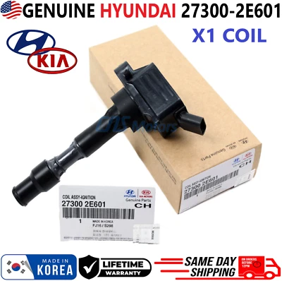 NEW OEM Hyundai Ignition Coil For 2015-2019 Hyundai & Kia 2.0L I4, 27300-2E601 - Image 1 of 4