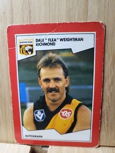 DALE WEIGHTMAN🏆1989 Scanlens #107 RICHMOND Stimorol  AFL Trading Card🏆 - Bild 1 von 2