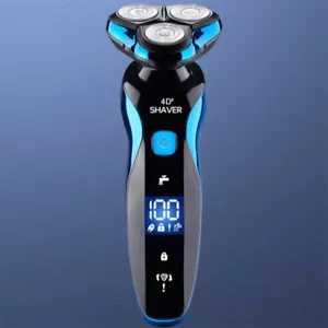 Electric 4D Shaver Razor for Men Waterproof Wet Dry Rechargeable Rotary Trimmer - Picture 1 of 5