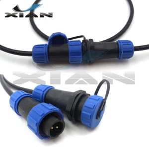 SP13 Pair 2Pin Outdoor LED Light Power Connector Electrical Wire 2Pin Connector  - Picture 1 of 8