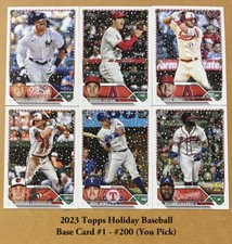 2023 Topps Holiday Baseball Base Card Singles #H1-#H200 (You Pick)