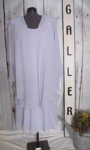 NWT JBS 22W Lavender Purple Layered Midi Evening Mother of the Bride Dress - Picture 1 of 9
