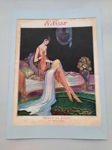 MARIO LOPEZ ""NINE OF JULY"" ORIGINAL A3 1926 ARGENTINA AUTHOR PRINTS - Picture 1 of 10