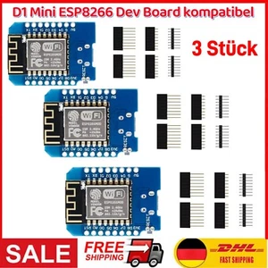 3x D1 Mini ESP8266 WLAN Board Mikrokontroller Wifi Modul Wemos Nodemcu Arduino - Bild 1 von 24