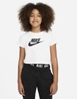 Nike Junior G Nsw Tee Crop Futura T-Shirt M/M Crop Bia Logo Ner Junior Bimba Da6
