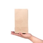 100 ﻿Pack - Mini Brown Kraft Paper Bag - Multipurpose Paper Bags ( 3lb ) Small