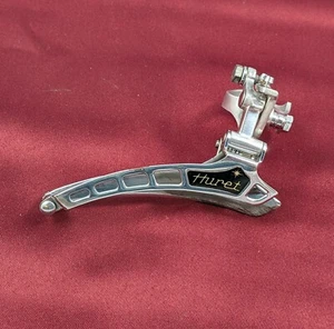 Vintage Huret Front Derailleur 4 Hole 28.6 mm Clamp Double Bottom Eroica F22 - Imagen 1 de 5