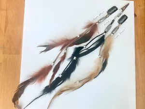 Feather Hair Extension or Roach Clip Retro Glam - Picture 1 of 5