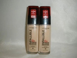New Lot of 2 *Expired* Loreal Infallible Fresh Wear Foundation 405 Porcelain - Picture 1 of 2