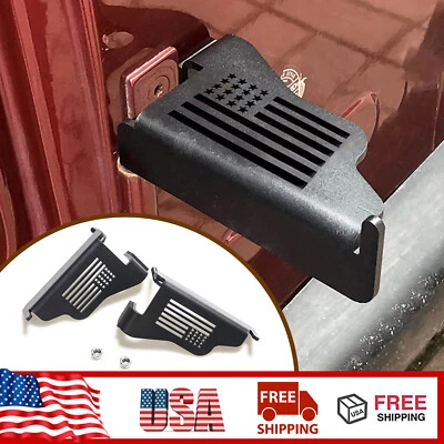 Foot Pegs Door Hinge Pedal Feet Rest With The US Flag For Jeep Wrangler TJ 97-06 Foto 1 de 4
