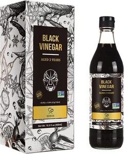 Soeos Black Vinegar Aged 3 Years 16.9 fl oz (500ml) - Picture 1 of 8