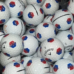 24 Red/Blue Callaway Truvis Tru Track Mix Used Golf Balls - 4A Grade AAAA - Picture 1 of 3