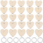  50 Pcs Birthday Calendar Wall Hanging Crafts Unfinished Wooden Chips Arts Label