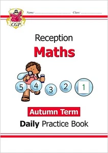 Reception Ages 4-5 Maths Daily Practice Workbook with Answer Autumn Primary CGP - Imagen 1 de 8
