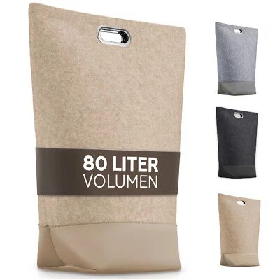 TULENO - XL Wäschesammler aus Filz Stoff - Wäschesack & Wäschekorb mit Griff - Bild 1 von 4