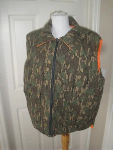 Men's Hunting Vest XL Conceal camo & orange reversable (T89) - Picture 1 of 7