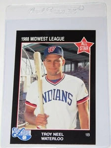 1988 GRAND SLAM MIDWEST LEAGUE ALL-STAR TROY NEEL CARD #21 - Picture 1 of 2