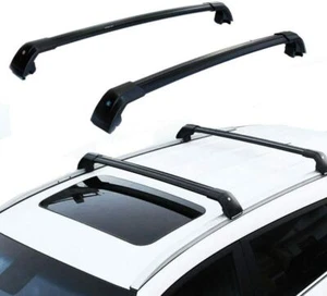2Pc Roof Rail Racks Carrier Cross Bars Crossbars Fits for Volvo XC40 2018-2022 - Picture 1 of 9
