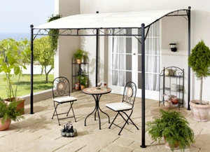 Bistro-Set Mosaik Gartenmöbel 3teilig Metall Tisch Stühle mit Sitzkissen Schwarz - Bild 1 von 3