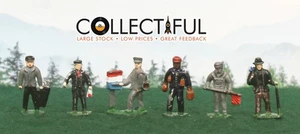 WARDIE - RAILWAY TRAIN WORKERS X6 SET - PORTERS, GUARDS ETC - LEAD🔥76 - Picture 1 of 1