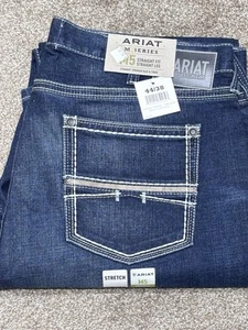 Ariat M5 Straight Fit Jeans Herren 44x38 Straight Leg Western Cowboy Rodeo Neu - Bild 1 von 10