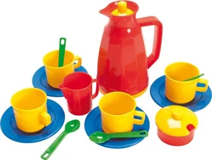 Dantoy Kinder Kaffee Service Set 17-teilig Tassen Geschirr Spielset ab 2 Jahren - Bild 1 von 3