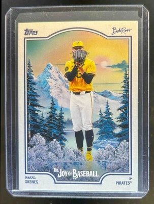 2025 Topps Bob Ross Béisbol Paul Skenes SP #9-SP Piratas Foto 1 de 2