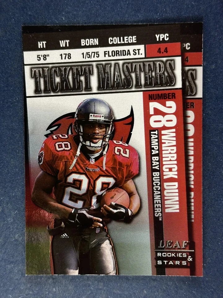 1998 Leaf R&S Ticket Masters Warrick Dunn/Trent Dilfer /2500 - Image 1 of 2
