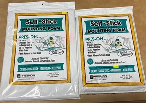 New Old Stock Press On Products Self Stick Mounting Foam 9" X 12" & 11" X 14" - Picture 1 of 3