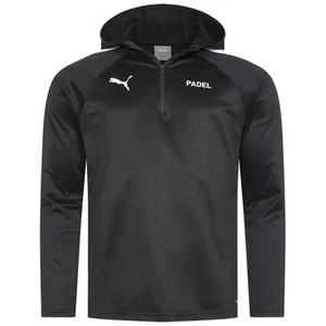 PUMA Padel Fleece Hoodie Hombre 1/4 Cremallera Capucha Entrenamiento Sudadera Chaqueta Nuevo - Imagen 1 de 1
