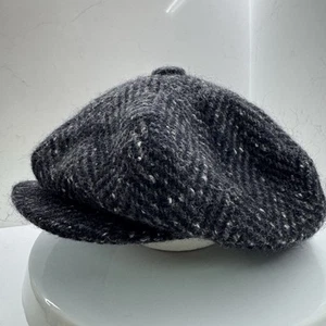 Cappello berretto Irish Tweed by Jonathon Richard lana spina di pesce tassista newsboy taglia L 7,5 - Foto 1 di 11