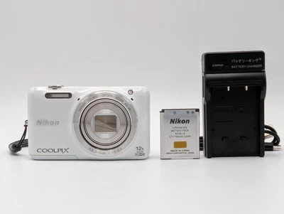 [MINT] Nikon Coolpix S6600 White 16.0 MP Compact Digital Camera From Japan - Image 1 of 4