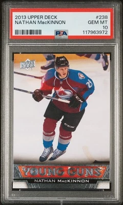 2013 Upper Deck Young Guns Nathan MacKinnon #238 PSA 10 #3972 - Image 1 of 2