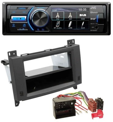 JVC Bluetooth MP3 USB DAB Autoradio für Mercedes A- B-Klasse Vito rubbertouch-sc - Bild 1 von 4