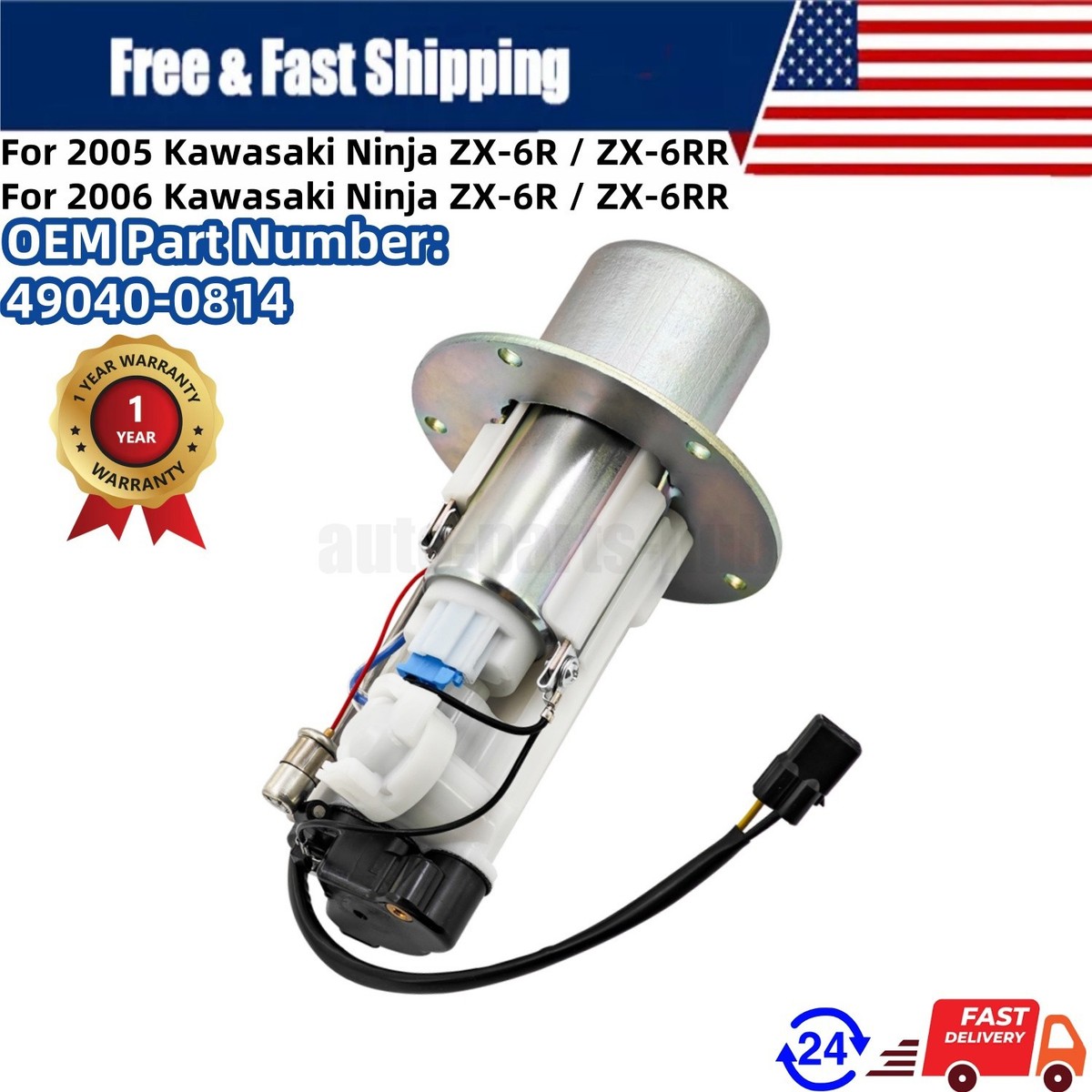 49040-0023 Fuel Pump Assembly Fit For Kawasaki Ninja ZX6R ZX600R