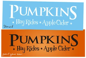 Joanie 12" Plantilla Otoño Calabaza Hay Ride Apple Star Country Prim Market Letrero Hágalo usted mismo - Imagen 1 de 5