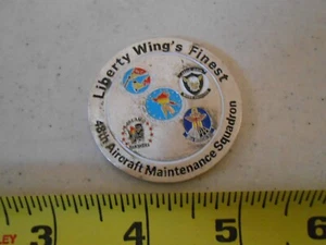 RARE COMMANDER 48TH AMS AIRCRAFT MAINTENANCE SQUAD USAF MILITARY CHALLENGE COIN - Picture 1 of 3