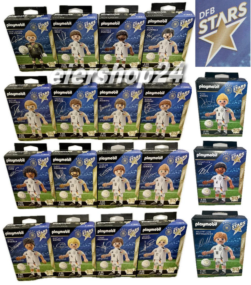 Auswahl Edeka PLAYMOBIL DFB STARS Figur zur FUßBALL EM 2024 limitiert neu & OVP!