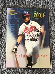 1997 Skybox Circa icon Chipper Jones #5 HOF 02e