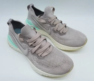 Nike Epic React Flyknit 2 Women's Running Shoes Size 7.5 Moon Particle - Picture 1 of 12