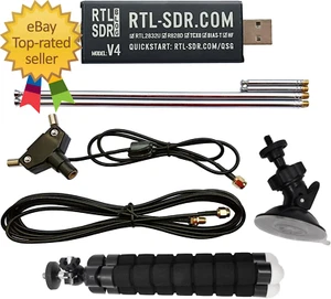 V4 R828D RTL2832U 1PPM TCXO HF Bias Tee SMA Software Defined Radio mit Dipol A - Bild 1 von 7