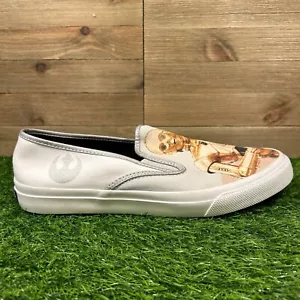 Sperry Star Wars Mens 10.5 White Graphic Shoes Sneakers Slip On R2D2 C3PO Casual - Picture 1 of 10