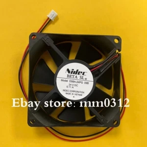 NIDEC D08A-24PG 09B 8025 24V 0,11A 8CM 2-Pin Lüfter - Bild 1 von 2