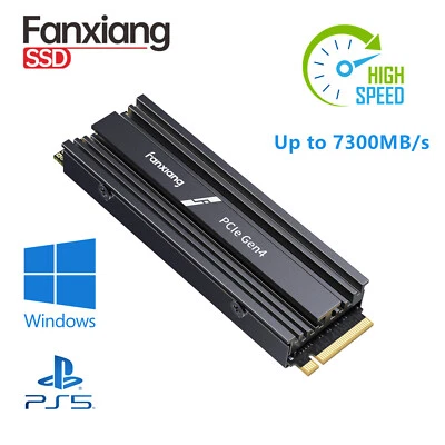Fanxiang 4TB PS5 SSD M.2 PCIe Gen4.0 X4 NVMe Internal SSD Hard Drive w/ Heatsink - Image 1 of 4