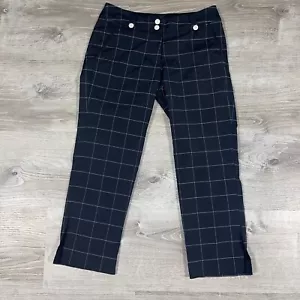 Nike Golf Tour Performance Dri-Fit Cropped Athletic Pants Plaid Size 2 - Picture 1 of 6