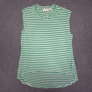 Sass & Bide singlet Womens SMALL Green Kiss the Sky striped tank Linen Size S - Picture 1 of 9