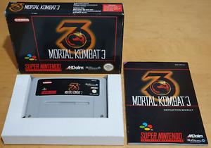 Mortal Kombat 3 For Super Nintendo SNES Complete & In VGC
