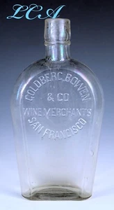 Antiguo SAN FRANCISCO CAL frasco en relieve GOLDBERG BOWEN Co ataúd o SHOOFLY - Imagen 1 de 3