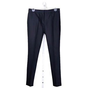Zara Women's Pants Navy Blue Stretch Skinny Mid Rise Work Office Trousers Size M - Picture 1 of 8