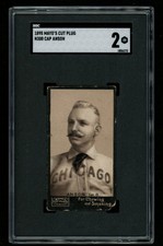 CAP ANSON 1895 Mayo's Cut Plug N300 Card CHICAGO CUBS NICE APPEAL HOF SGC 2